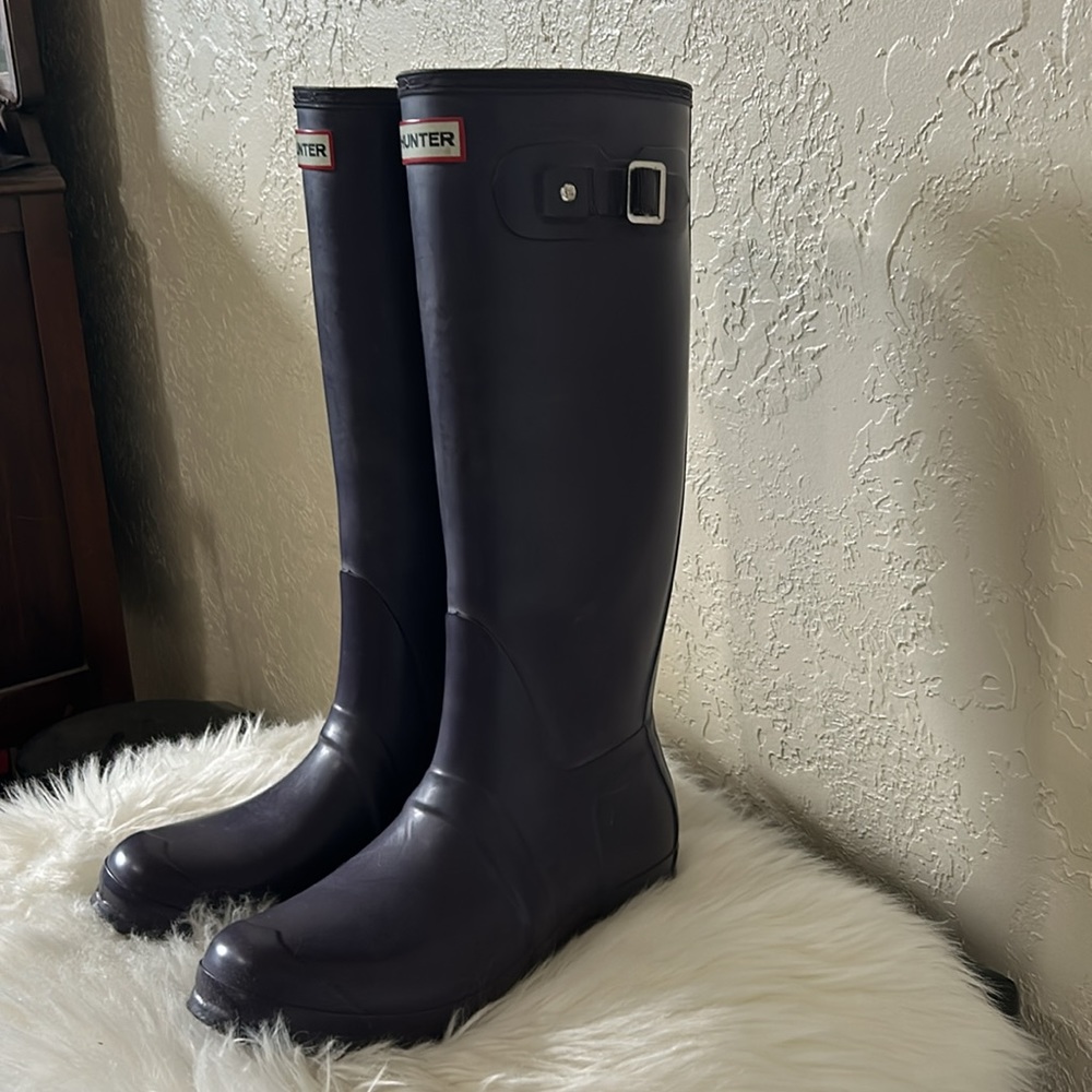 Hunter Original Tall Rain Boots-Sz. 8 - Picture 2 of 7